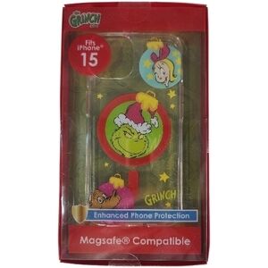 The Grinch Christmas iPhone 15 Case - Festive  Green Design